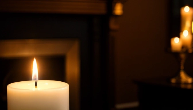 1.1 Peaceful environment with candle